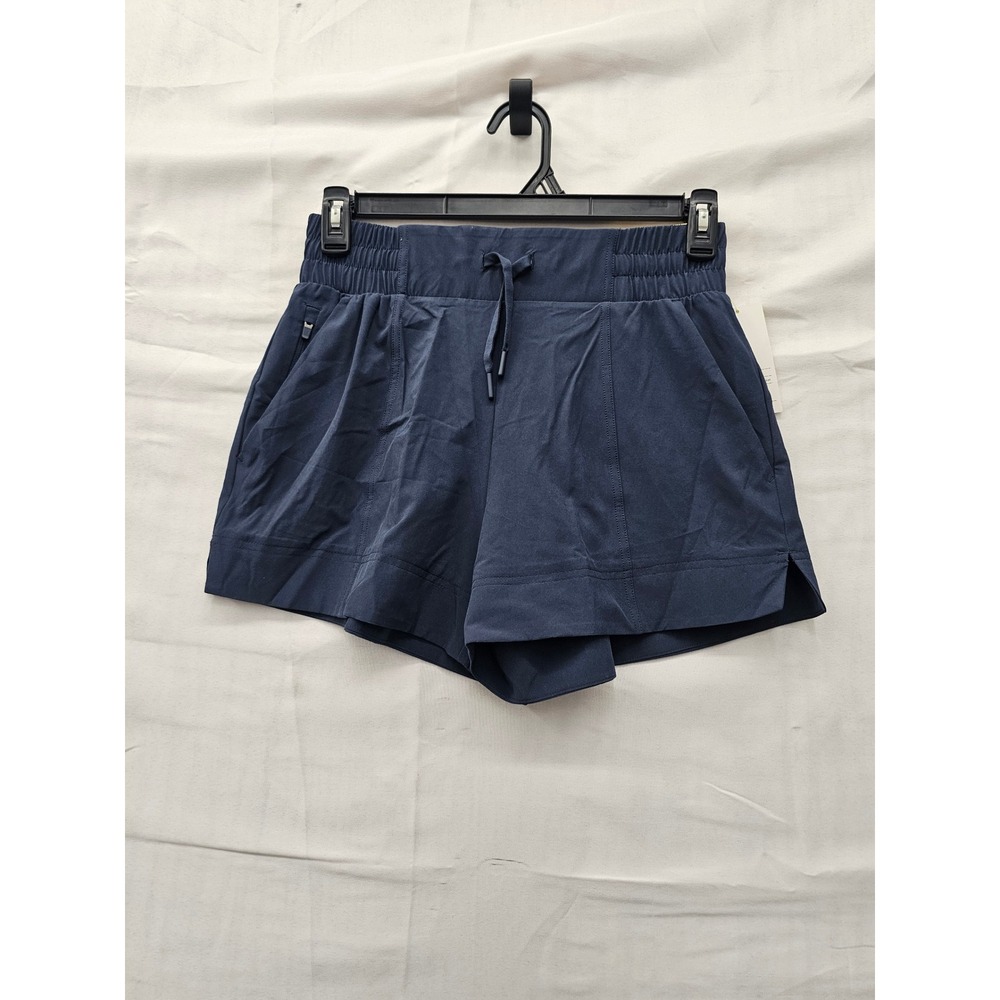 All in Motion Womens Woven Active Shorts Blue Polyester Athletic Size Small